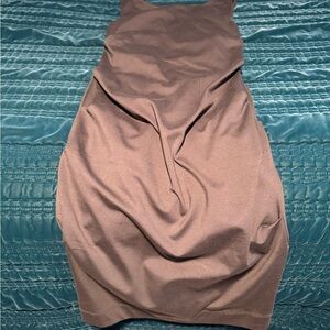 Elegant Brown Midi Dress